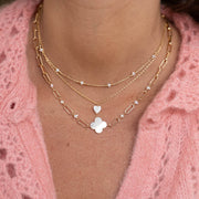 Collier plaque or helene